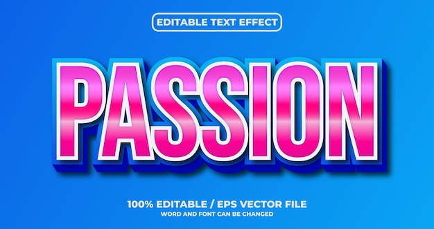 Style D'effet De Texte Passion