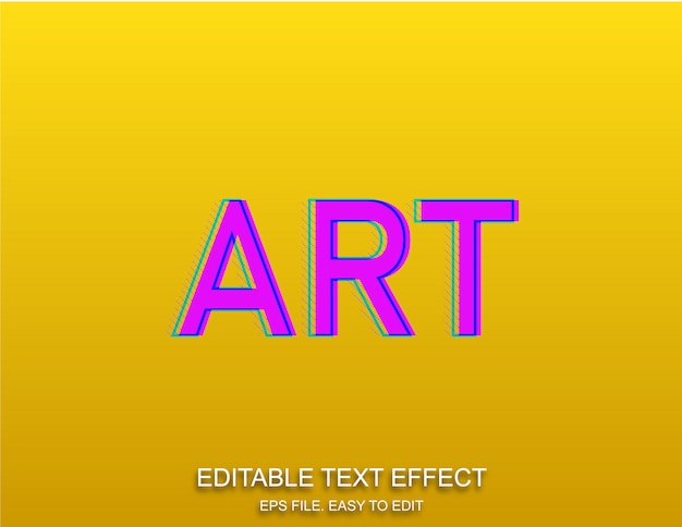 Style d'effet de texte rétro pop art