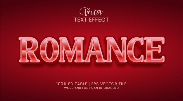Style d'effet de texte romantique modifiable