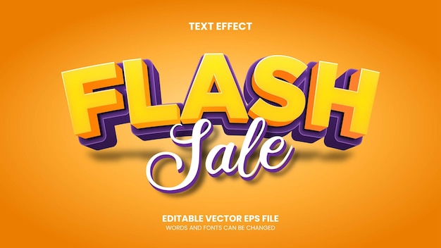 Style d'effet de texte de vente flash