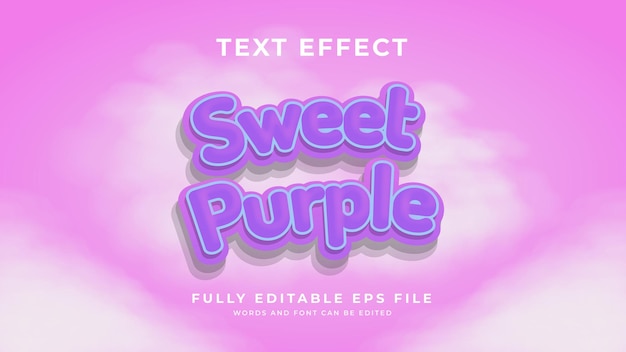 Style D'effet De Texte Violet