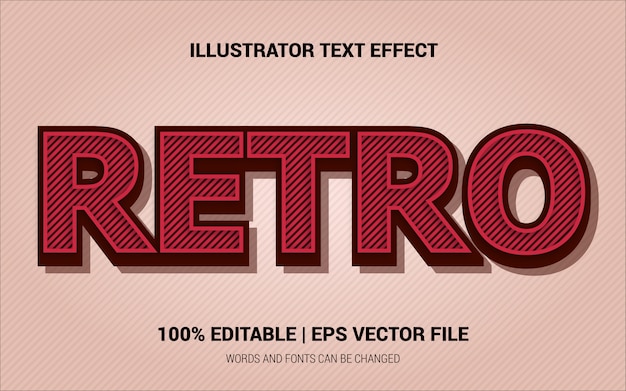 Style D'effets Retro Text