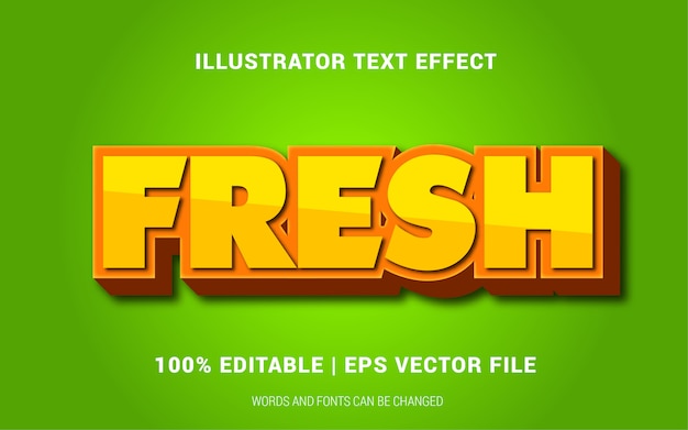 Style D'effets De Texte Frais