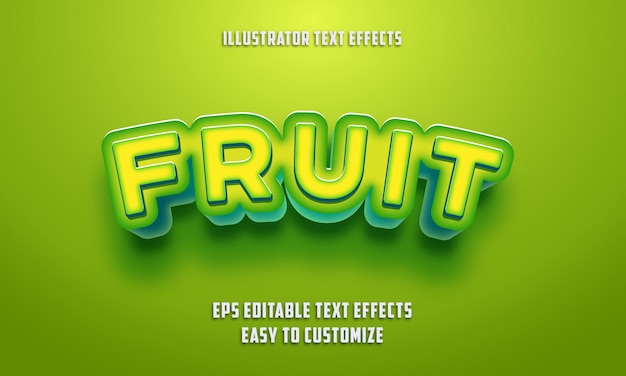 Style d'effets de texte modifiables sur Eps