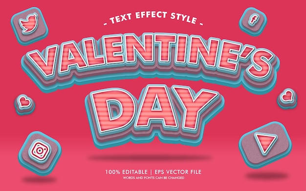 STYLE DES EFFETS DE TEXTE DE LA SAINT-VALENTIN