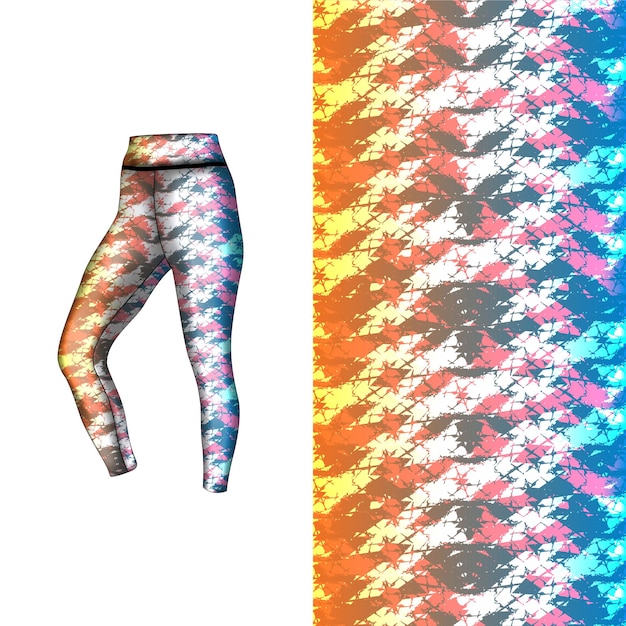 Style De Fond Abstrait Pour Les Leggings De Sport