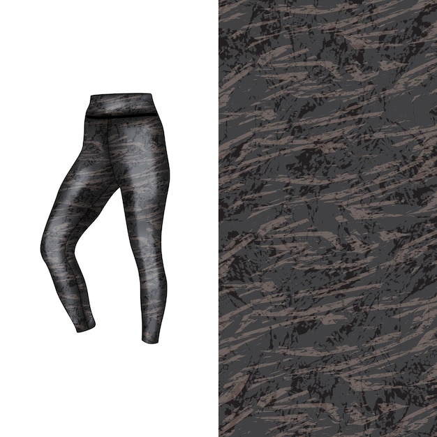 Vecteur style de fond abstrait pour les leggings de sport