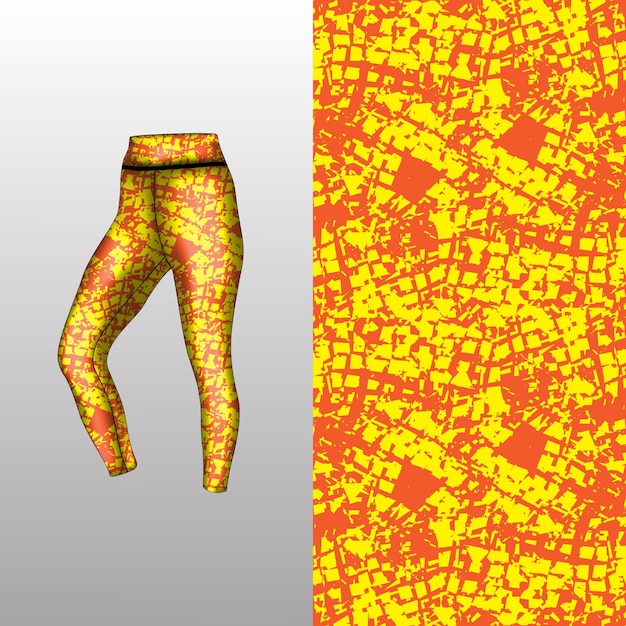 style de fond abstrait pour les leggings de sport