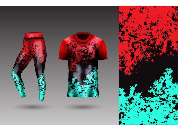 Style De Fond Abstrait Pour Leggings Et T-shirt De Sport