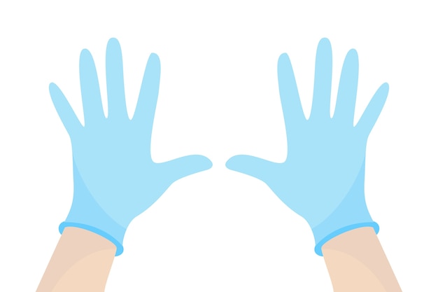 Style de gants de protection chirurgicaux