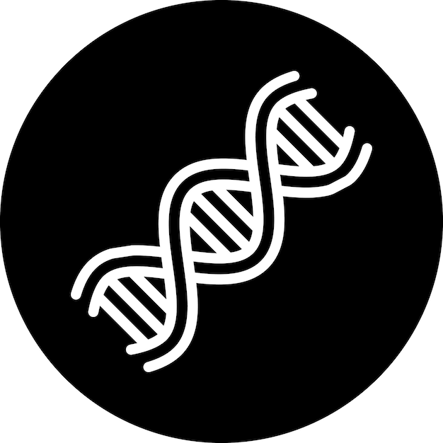 Le style de l'icône de l'ADN de conception vectorielle