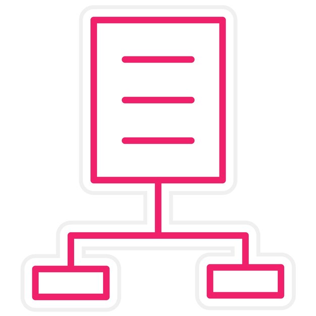 Le style de l'icône de l'algorithme de conception vectorielle