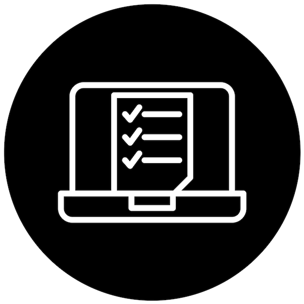 Le style d'icône d'apprentissage interactif de conception vectorielle