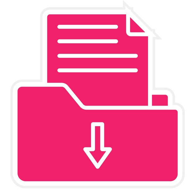 Le style de l'icône de l'archive de conception vectorielle