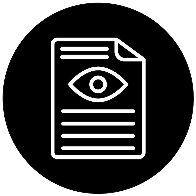 Style de l'icône d'audit de sécurité de conception vectorielle