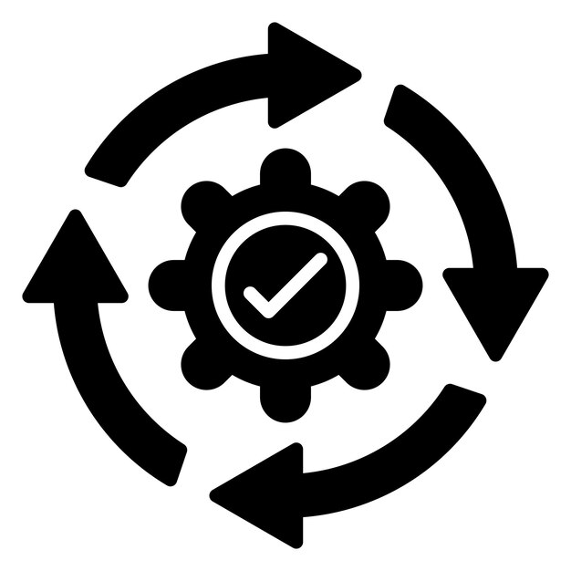Style d'icône d'automatisation de la conception vectorielle