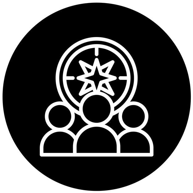 Le style d'icône d'aventure du groupe de conception vectorielle
