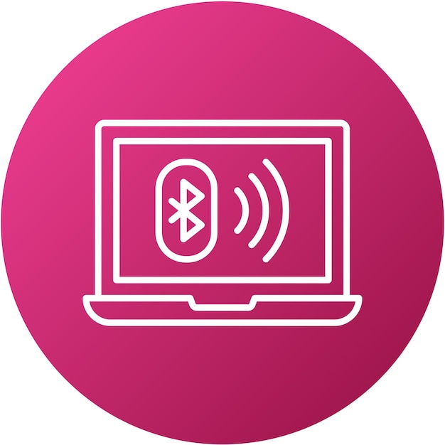 Le style de l'icône Bluetooth de conception vectorielle
