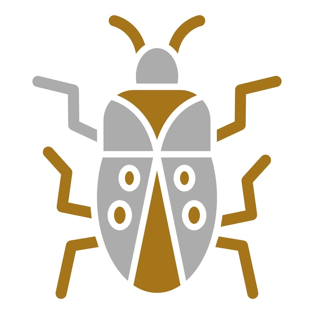Style d'icône de bug de conception vectorielle