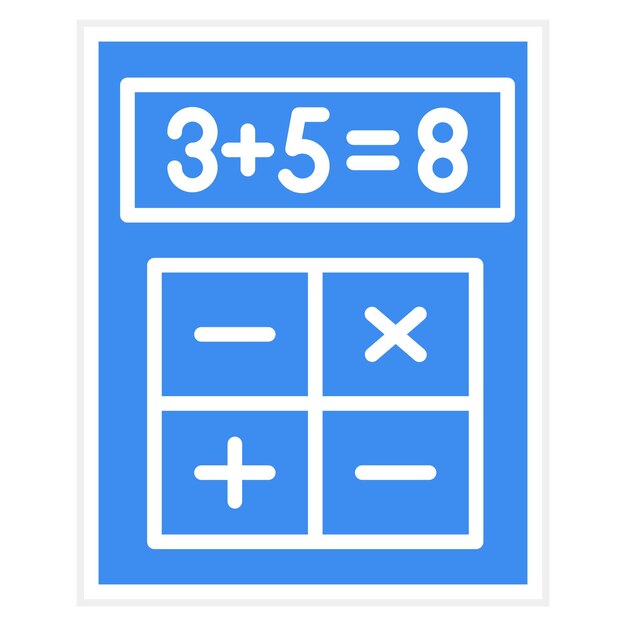 Vecteur style d'icône de calcul de conception vectorielle