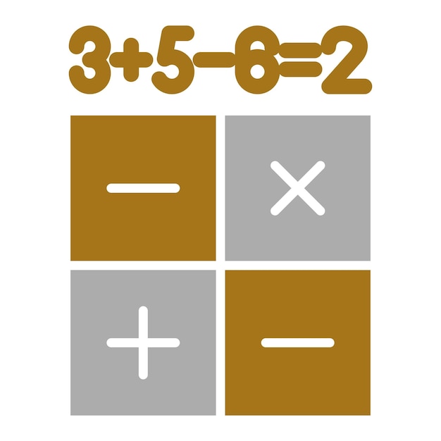 Vecteur style d'icône de calcul de conception vectorielle