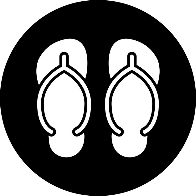 Le style de l'icône des chapeaux à pattes vectoriels