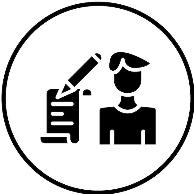 Le style d'icône des commandes de contenu de conception vectorielle