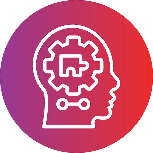 Style de l'icône de la compétence de conception vectorielle