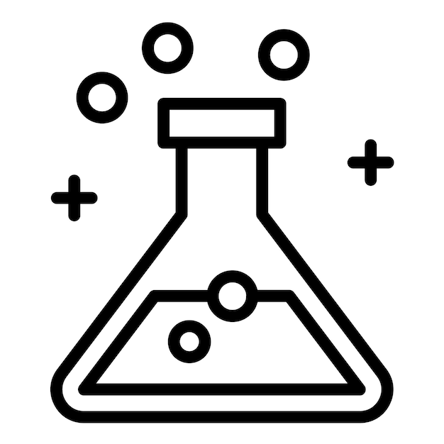 Style d'icône de conception vectorielle de chimie