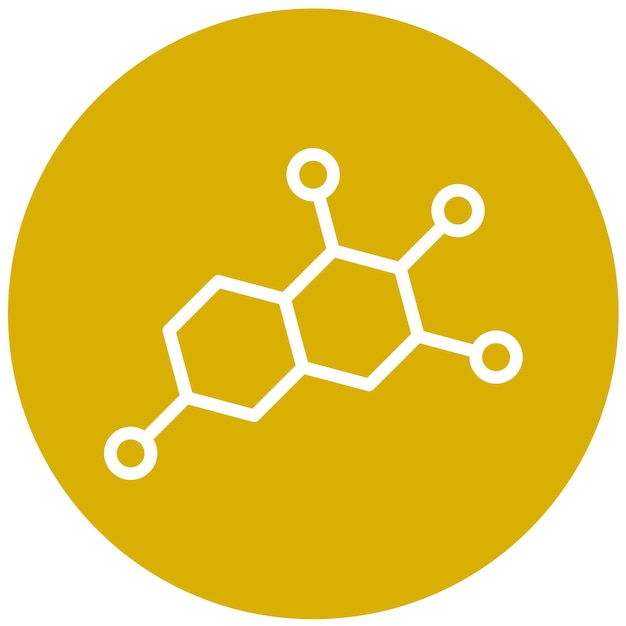 Vecteur style d'icône de conception vectorielle de chimie