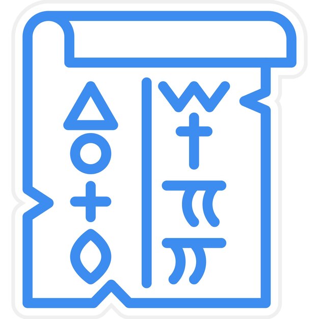Style D'icône De Conception Vectorielle Hiéroglyphique