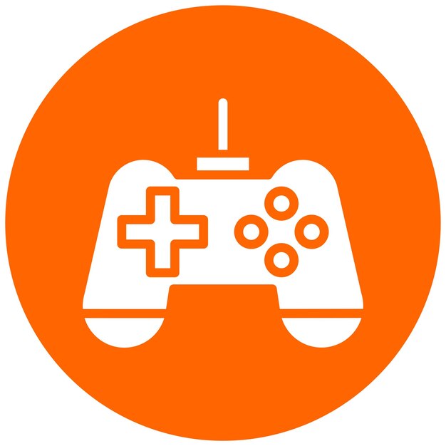 Le style de l'icône de la console de jeu de conception vectorielle