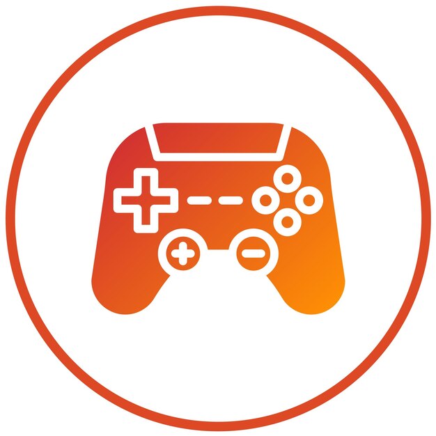 Le style de l'icône de la console de jeu de conception vectorielle