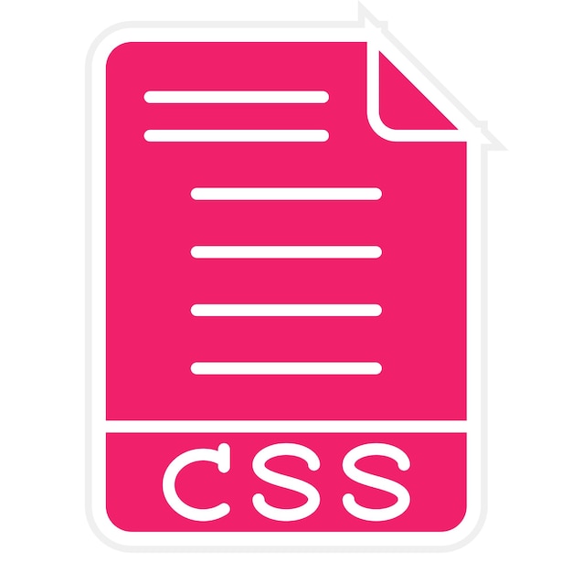 Le style d'icône CSS de conception vectorielle