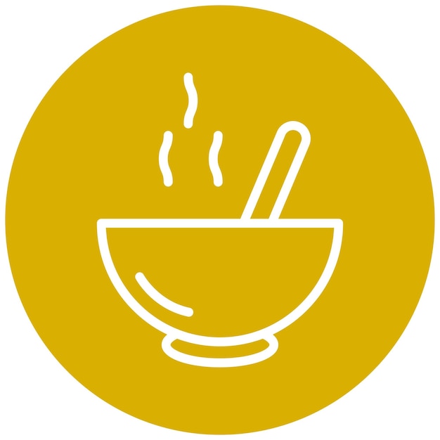 Le style d'icône de Curry Canvas de conception vectorielle