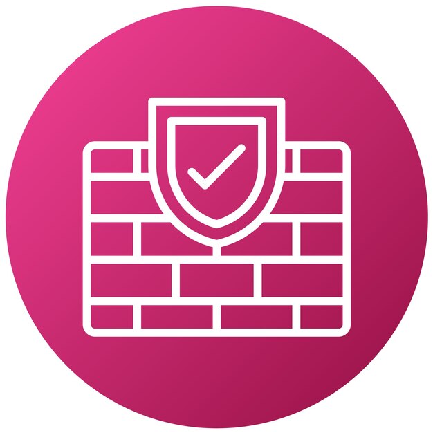 Le style d'icône de CyberWall de conception vectorielle