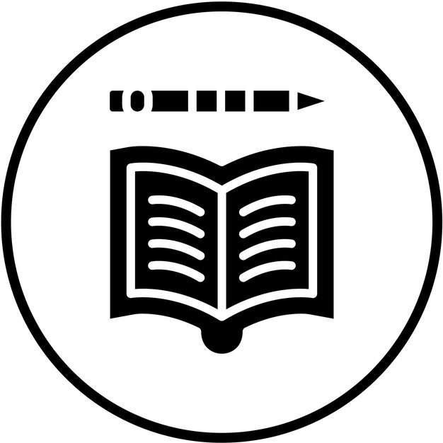 Le style de l'icône des devoirs vectoriels