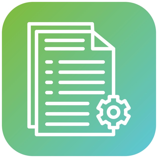 Le style de l'icône de la documentation de bien-être de Vector Design