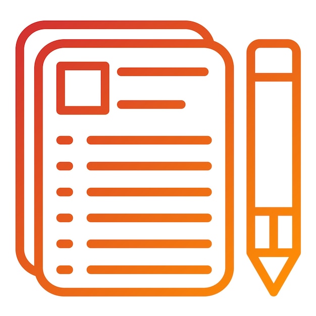 Style de l'icône de la documentation de conception vectorielle