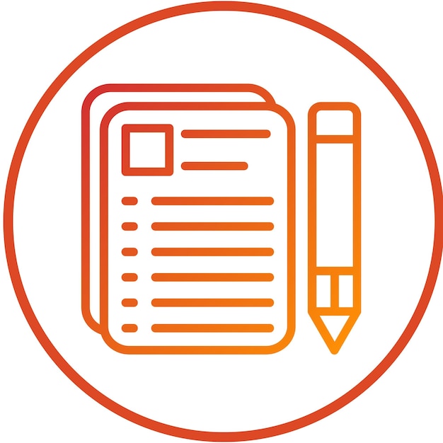 Style de l'icône de la documentation de conception vectorielle