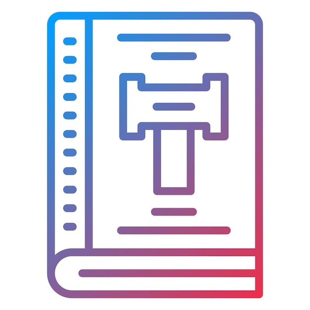 Style de l'icône du code de conduite de la conception vectorielle