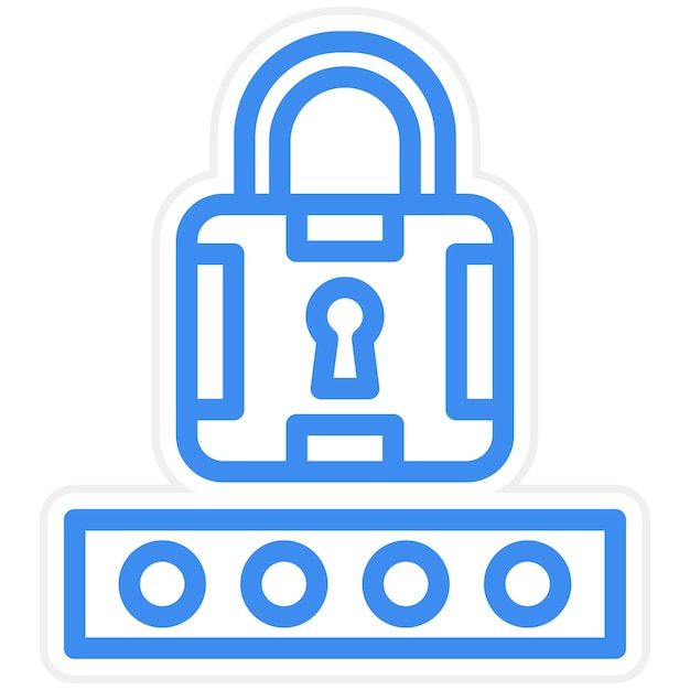 Le style de l'icône du code pin de la conception vectorielle
