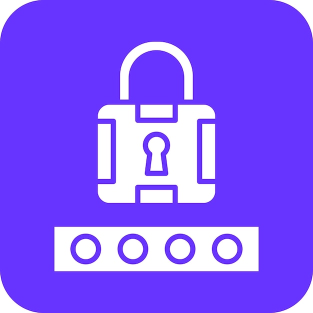 Le style de l'icône du code pin de la conception vectorielle