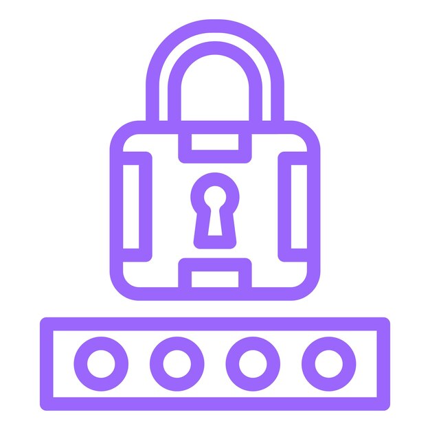 Le style de l'icône du code pin de la conception vectorielle