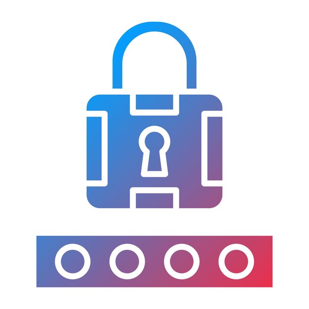 Le style de l'icône du code pin de la conception vectorielle