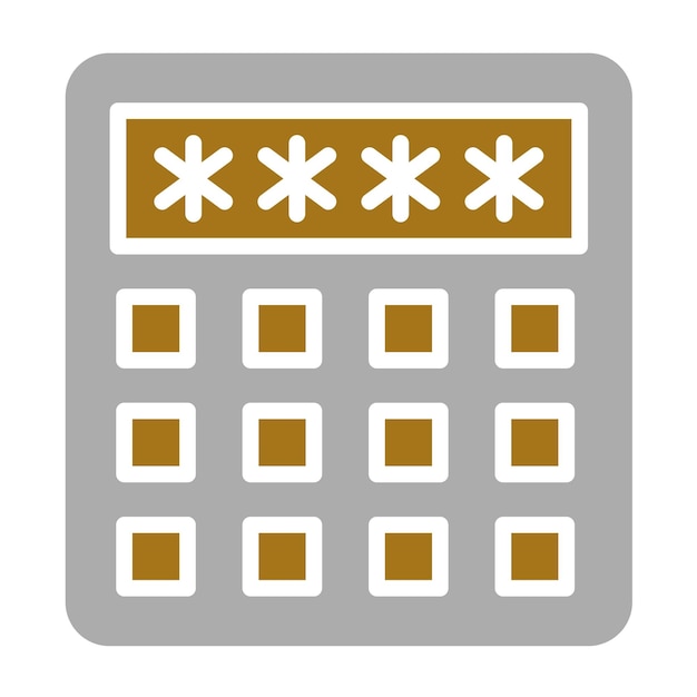 Le style de l'icône du code pin de la conception vectorielle