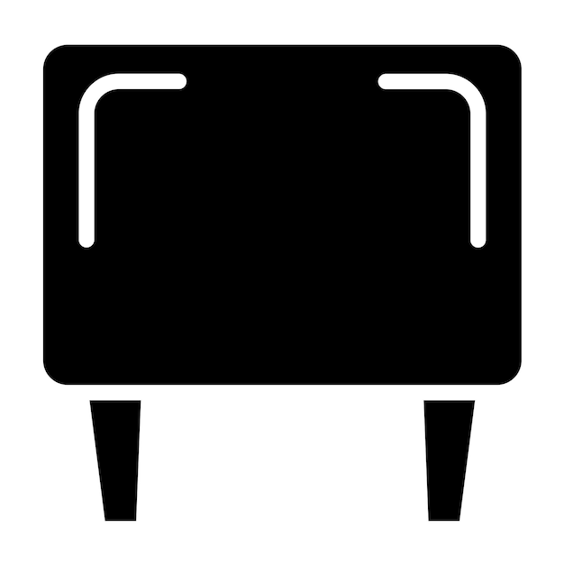 Le style d'icône du cube ottoman de conception vectorielle
