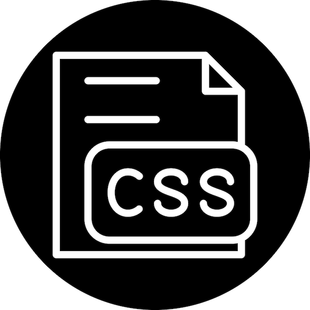 Le style d'icône du fichier CSS de conception vectorielle