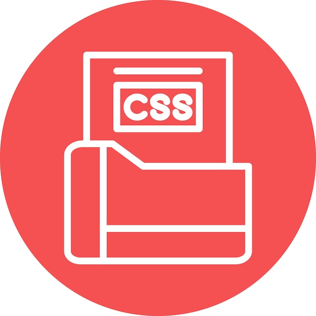 Style d'icône du fichier Css de conception vectorielle