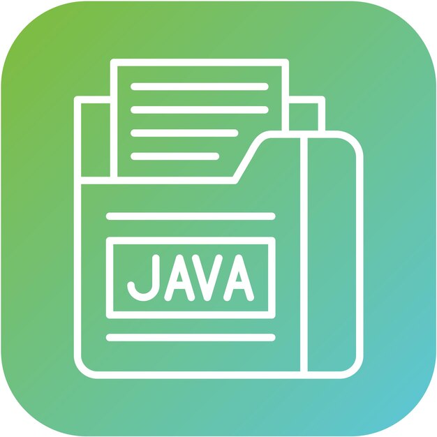 Le style d'icône du fichier Javascript de conception vectorielle